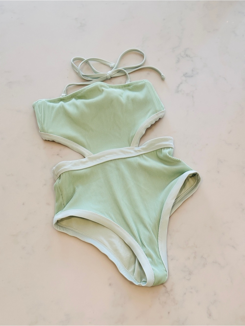 NWOT Aerie Light Green One Piece Swimsuit